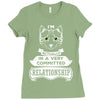 I Am Cat Actually In A Very Commited Relationship Ladies Fitted T-Shirt
