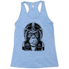 monkey in the motorcycle Racerback Tank