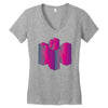 colorful nintendo Women's V-Neck T-Shirt