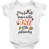 my favorite season is the fall of the patriarchy Baby Bodysuit