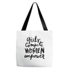 girls compete, women empower Tote Bags
