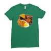 funny full english breakfast, ideal gift or birthday present Ladies Fitted T-Shirt