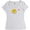 vintage space Women's Triblend Scoop T-shirt
