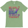 my cat and i stay in tonight T-Shirt