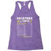 December Girl Facts Capricorn Racerback Tank