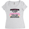 it' ok to stare at my cupcakes they are delicious Women's Triblend Scoop T-shirt