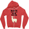 Save The Drama For Your Lama Zipper Hoodie