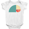 fibonacci golden ratio colorful Baby Bodysuit