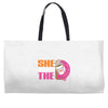 She Wants The D - Dunkin Donuts Weekender Totes