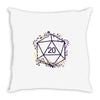 20 Dice Flowers Throw Pillow