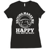 driving makes me happy younot so much Ladies Fitted T-Shirt