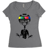monkey Women's Triblend Scoop T-shirt