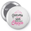 celebrating with the 70th birthday king t shirts Pin-back button