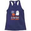 i'm the crazy cat lady Racerback Tank