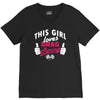 this girl loves drag racing V-Neck Tee