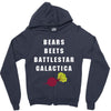 bears beets battlestar galactica Zipper Hoodie