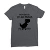 mom says Ladies Fitted T-Shirt