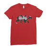 Floral Baby Bear Ladies Fitted T-Shirt