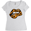 sexy lip biting Women's Triblend Scoop T-shirt