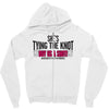 shes tying the knot buy us a shot Zipper Hoodie