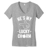 he's my lucky charm Women's V-Neck T-Shirt