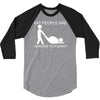 fat people are harder to kidnap funny 3/4 Sleeve Shirt