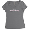 speaker city Women's Triblend Scoop T-shirt