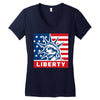 liberty statue Women's V-Neck T-Shirt