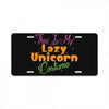 this is my lazy unicorn costume License Plate