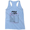 May Girl Facts Taurus Racerback Tank