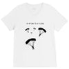 I Do Not Want To Go To School V-Neck Tee