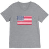 t-rex vintage american flag V-Neck Tee