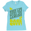 rage quit Ladies Fitted T-Shirt