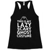this is my lazy ghost costume 3 Racerback Tank