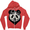 sunglasses panda Zipper Hoodie