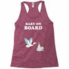 Baby On Board with Stork Racerback Tank