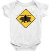 bear shark Baby Bodysuit