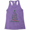 we wish you a merry christmas Racerback Tank