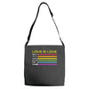 lightsaber rainbow Adjustable Strap Totes