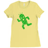 cactuar final fantasy Ladies Fitted T-Shirt