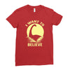 believe in nessie Ladies Fitted T-Shirt