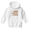 books and cats and coffee Youth Hoodie