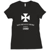 not really here tumblr gift present 1880 Ladies Fitted T-Shirt