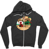 an amazing sand castle Zipper Hoodie