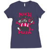 mach pizza Ladies Fitted T-Shirt