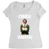 omg santa will ferrell Women's Triblend Scoop T-shirt