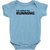 i'd rather be running funny cool run runner marathon sport athlete shi Baby Onesie