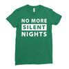 No More Silent Nights Ladies Fitted T-Shirt