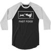 fast food funny 3/4 Sleeve Shirt
