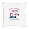 A February Girl Like A Flowers Throw Pillow